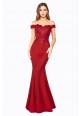 Off Shoulder Fitted Long Gown
